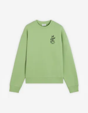 CAFÉ KITSUNÉ COFFEE CUP RELAXED SWEATSHIRT VERBENA
