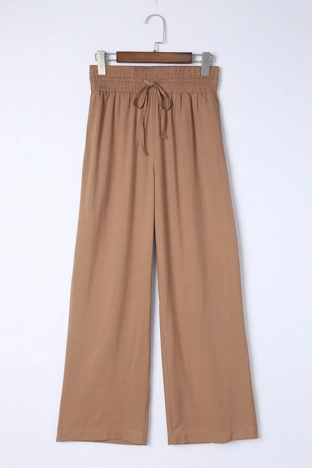 CAMEL WIDE LEG PANTS