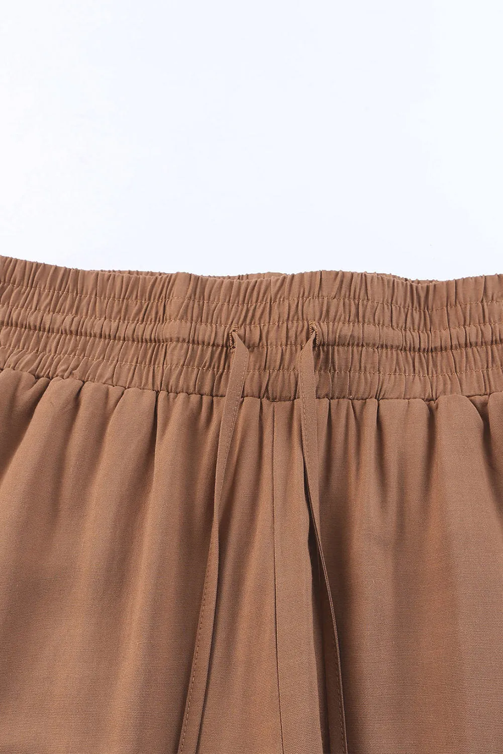 CAMEL WIDE LEG PANTS
