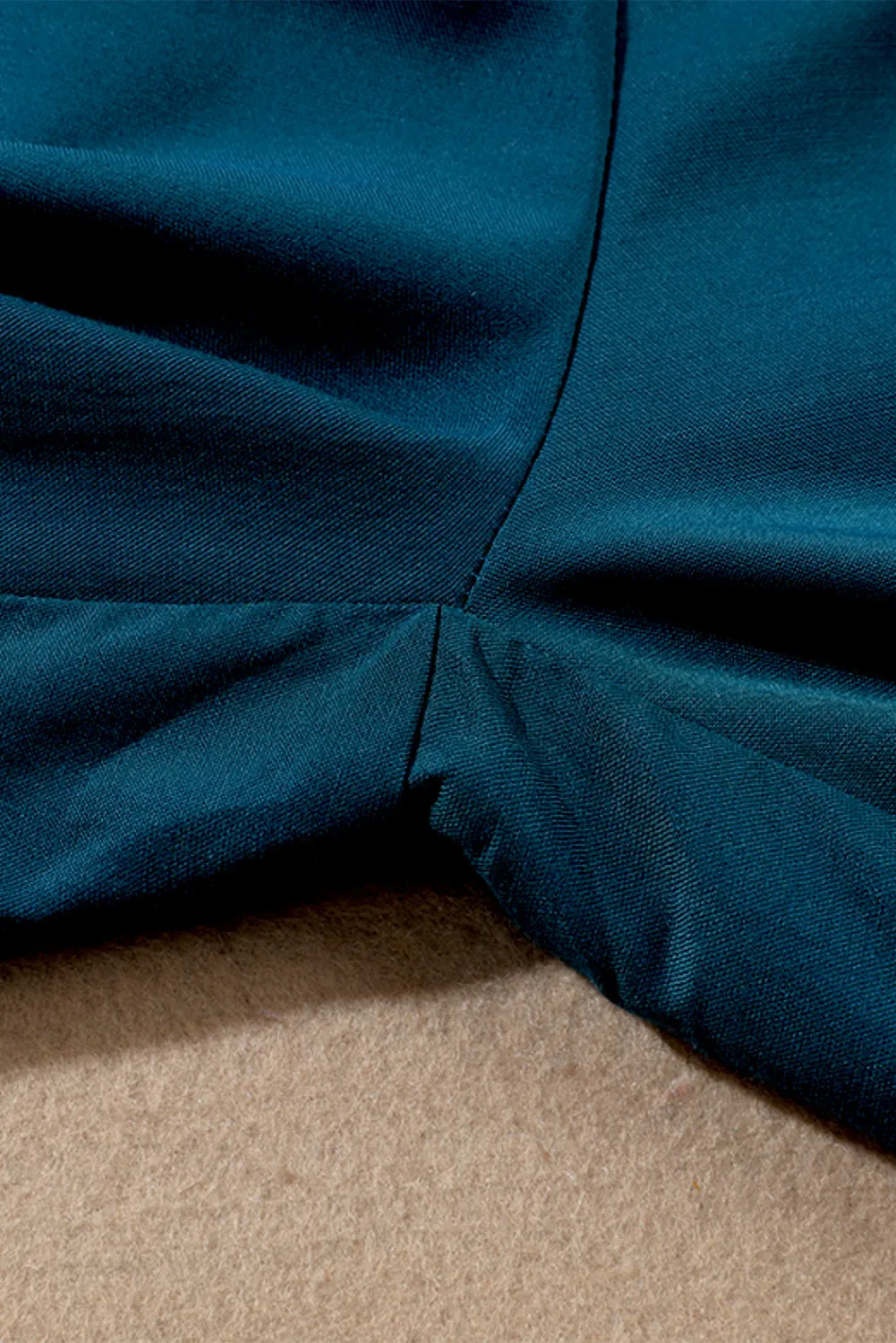 CAMEL WIDE LEG PANTS