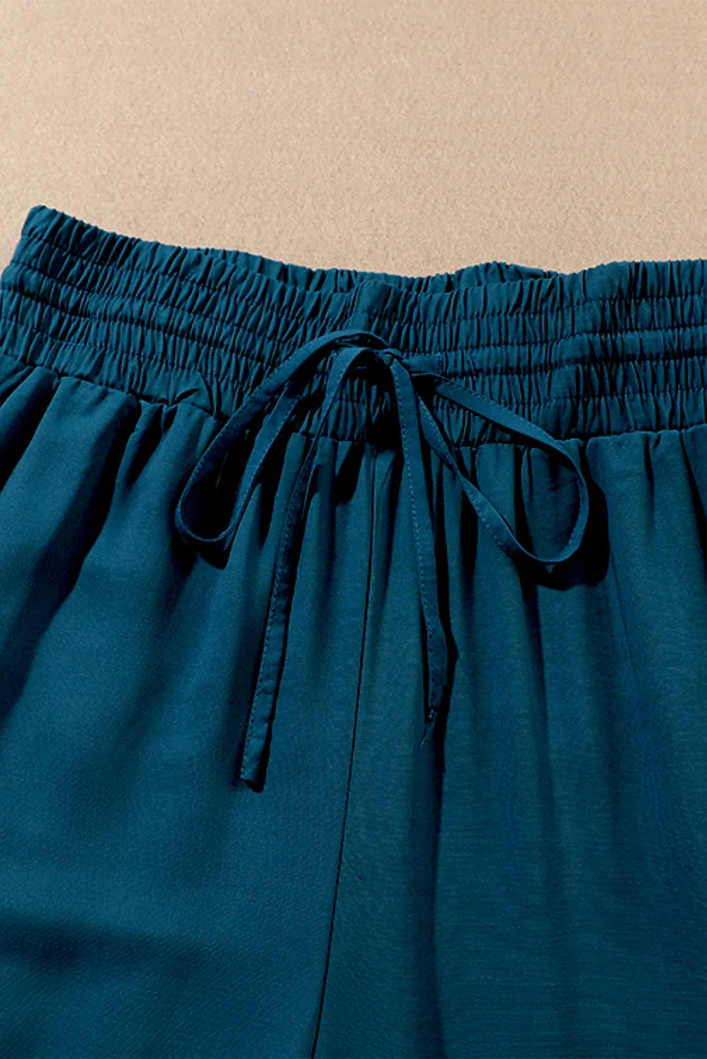 CAMEL WIDE LEG PANTS