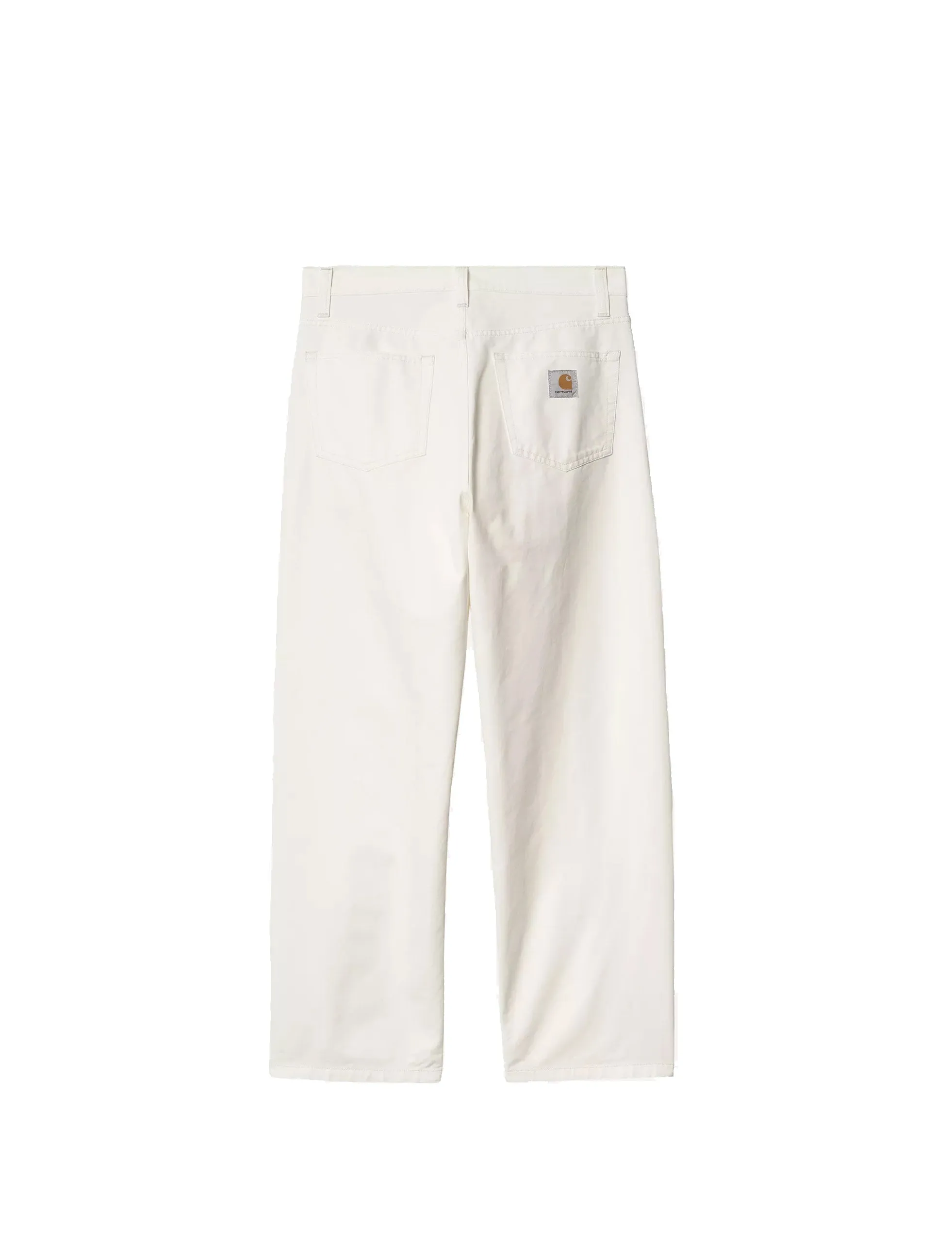 CARHARTT WIP Landon Pant 'Newcomb' Drill Off-White, rinsed
