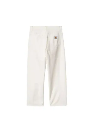 CARHARTT WIP Landon Pant 'Newcomb' Drill Off-White, rinsed