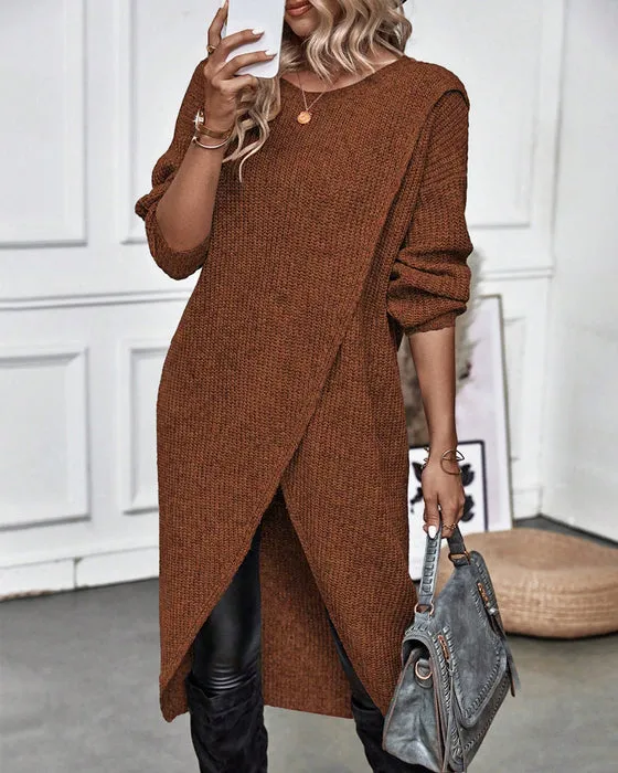 Cela - solid color sweater dress