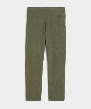 Champion Oversized Waffle Sweatpants in Olive