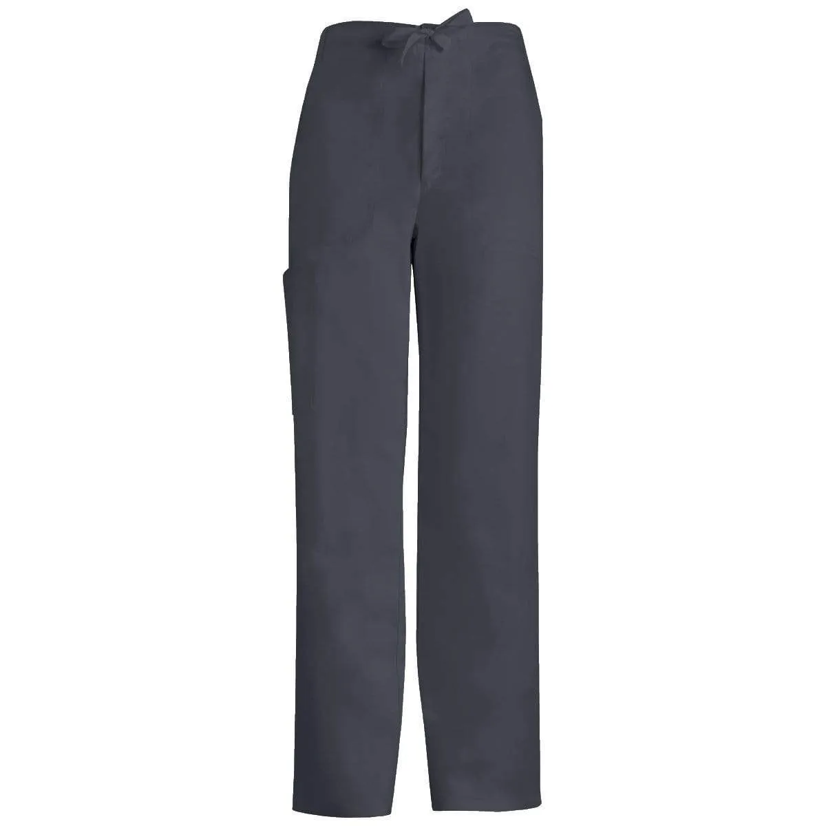 Cherokee Luxe 1022 Scrubs Pants Mens Fly Front Drawstring Pewter