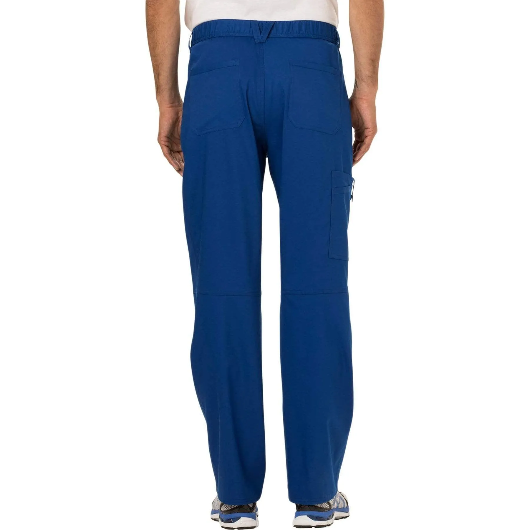 Cherokee Revolution WW140 Scrubs Pants Mens Fly Front Galaxy Blue