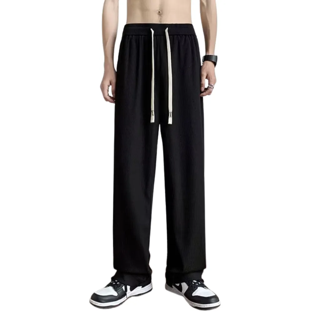 Classic Solid Color Straight Sweatpants