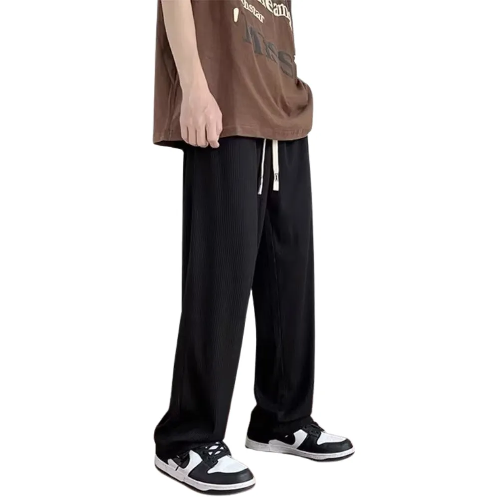 Classic Solid Color Straight Sweatpants