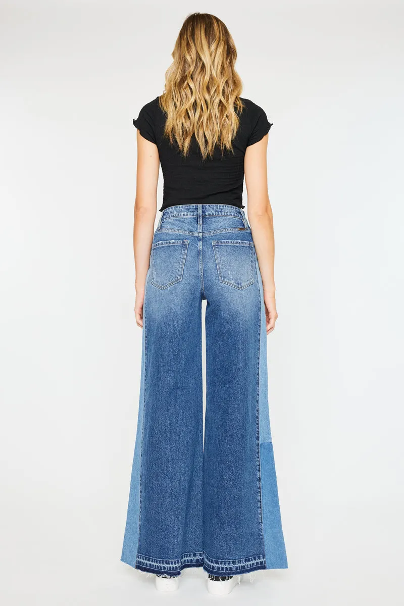 Clover High Rise Wide Leg Jeans