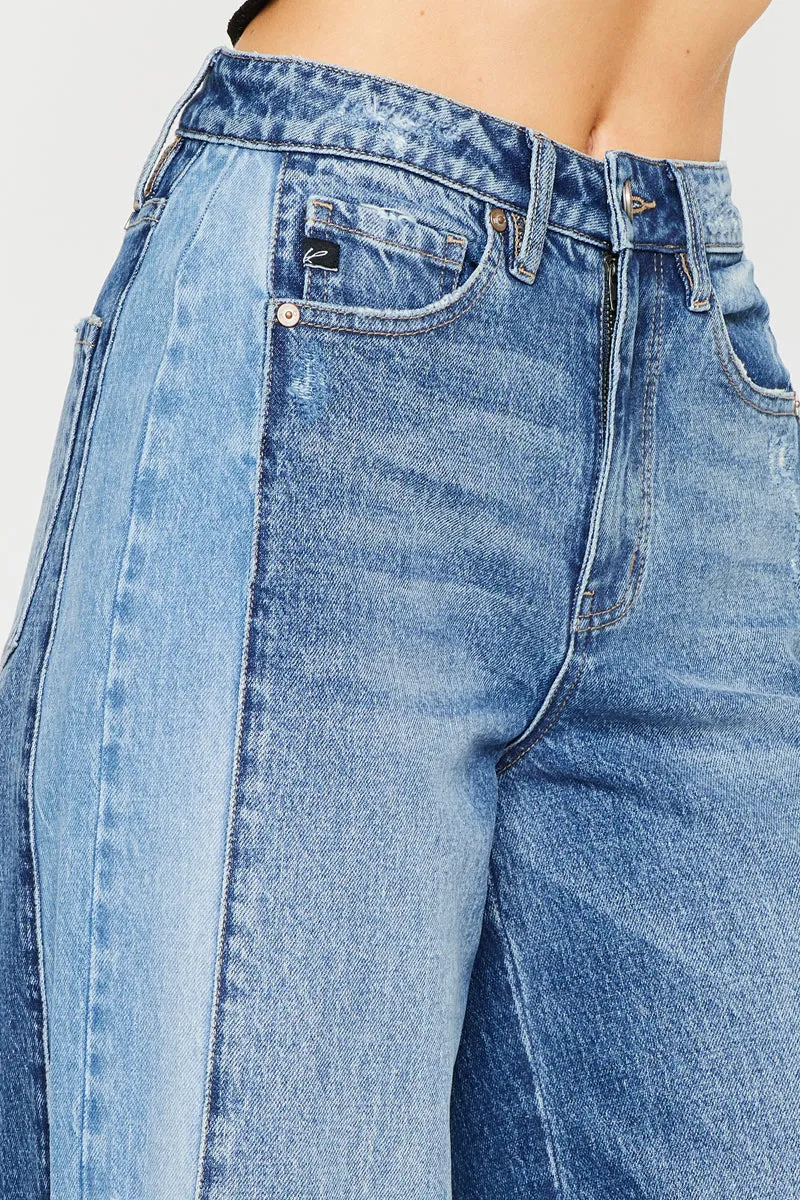 Clover High Rise Wide Leg Jeans