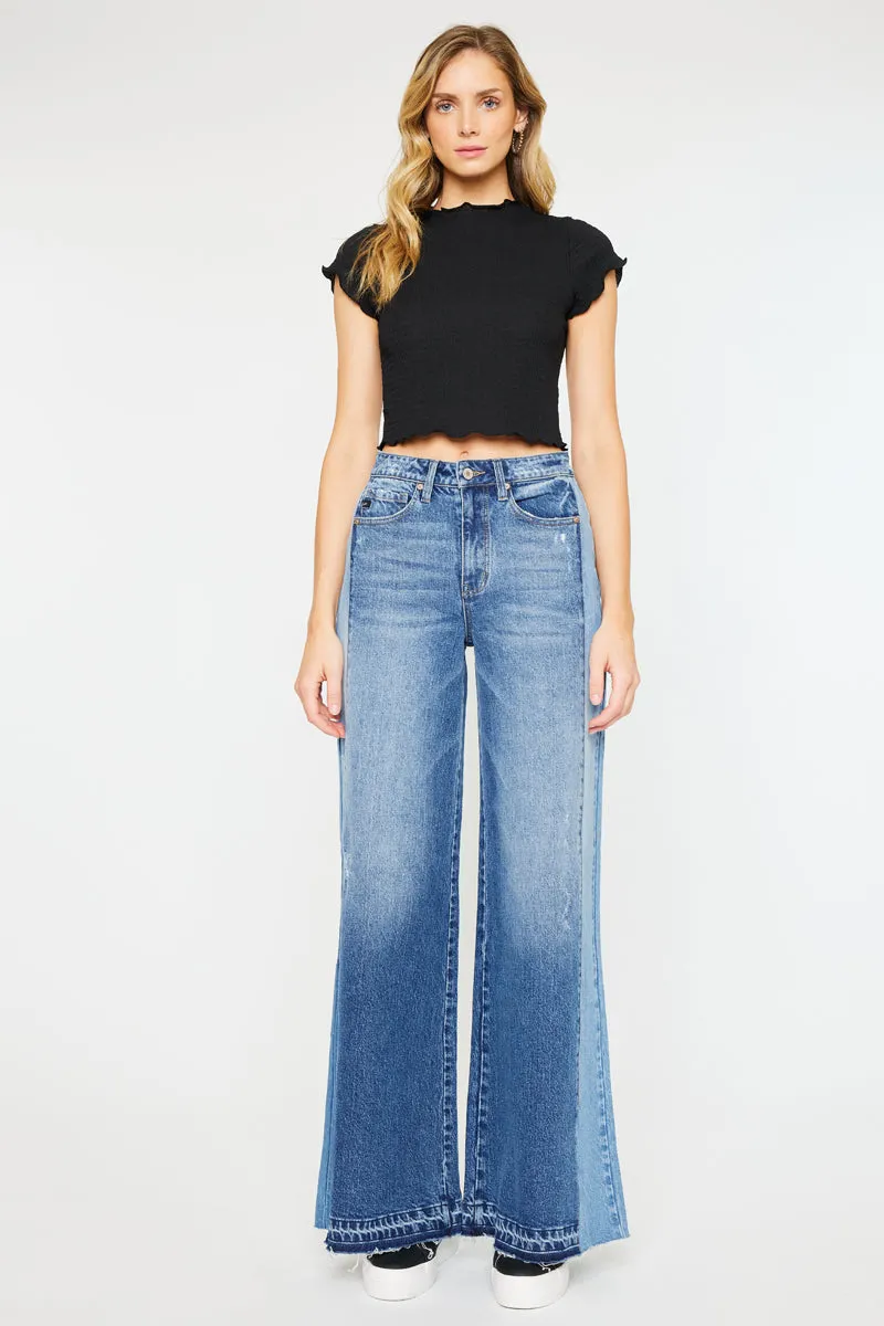 Clover High Rise Wide Leg Jeans