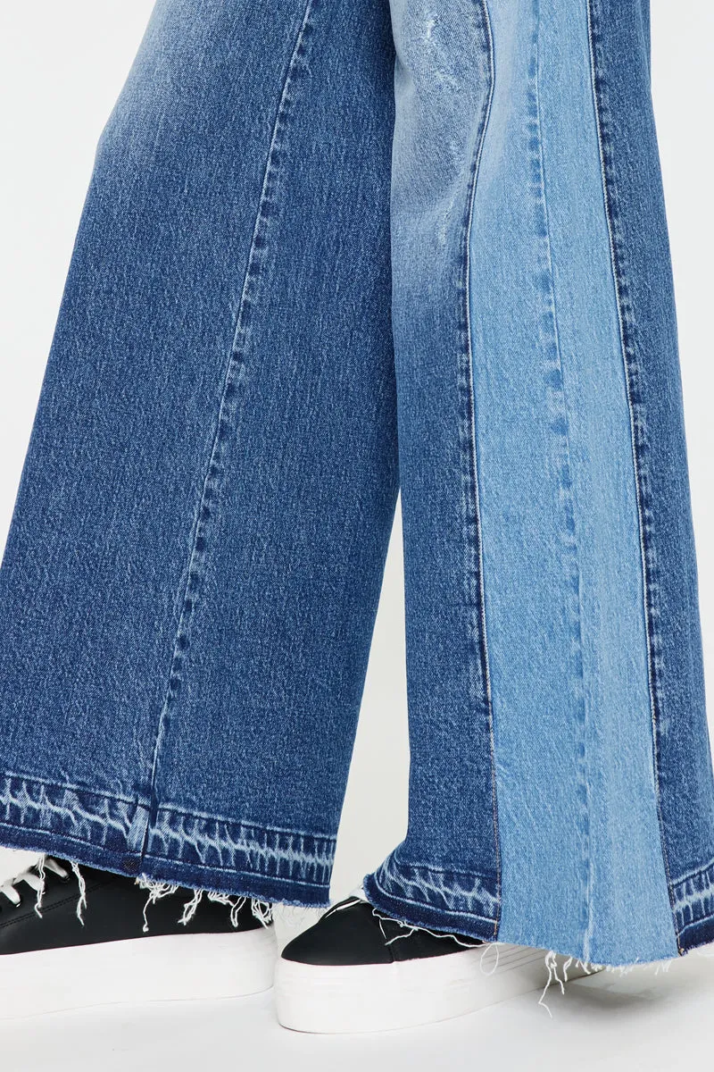 Clover High Rise Wide Leg Jeans
