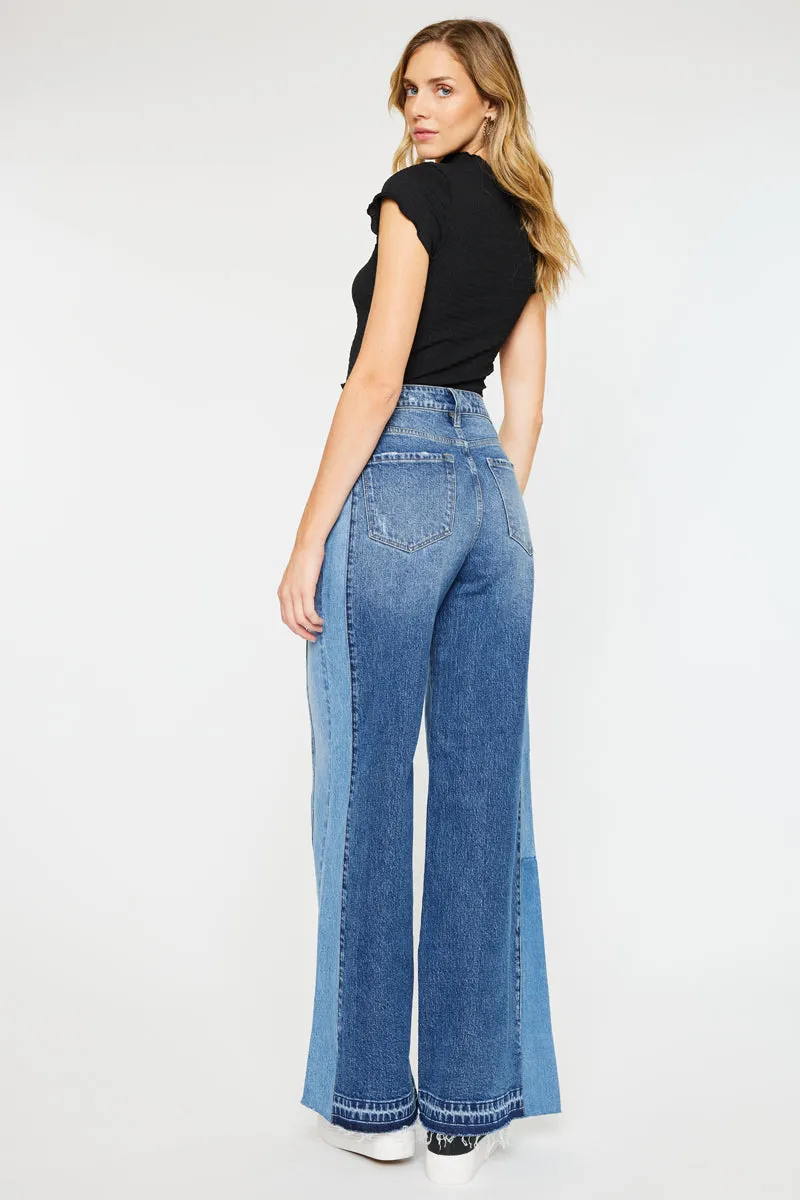 Clover High Rise Wide Leg Jeans