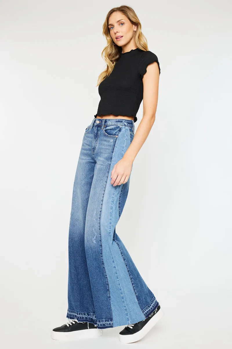 Clover High Rise Wide Leg Jeans