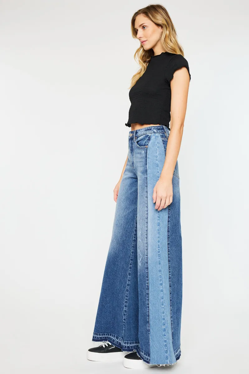 Clover High Rise Wide Leg Jeans