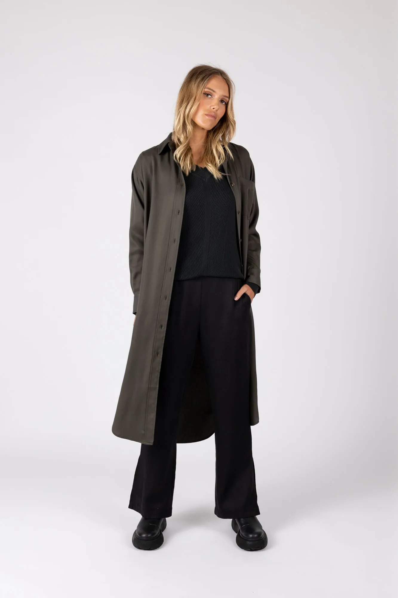 Coast Wide Leg Pant - Black