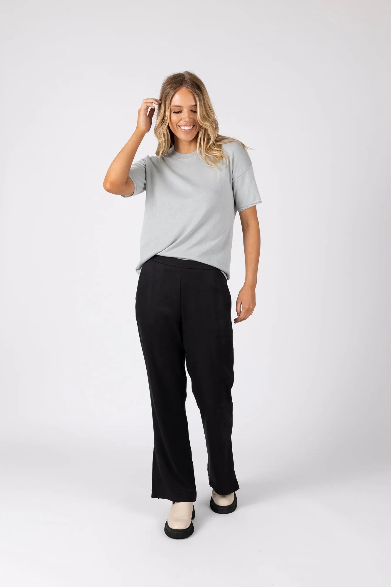 Coast Wide Leg Pant - Black