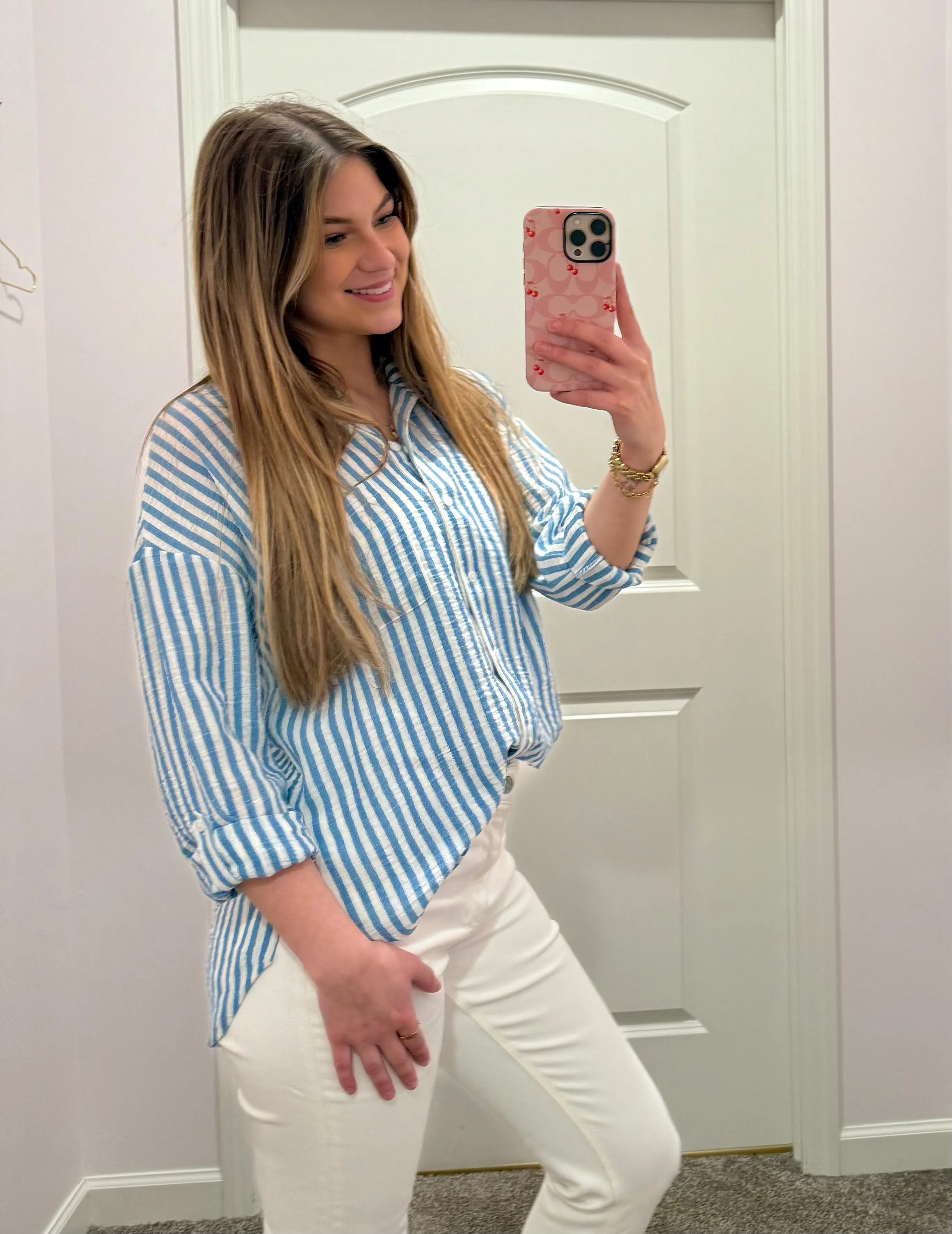 Coastal Button down Tops/ More Colors