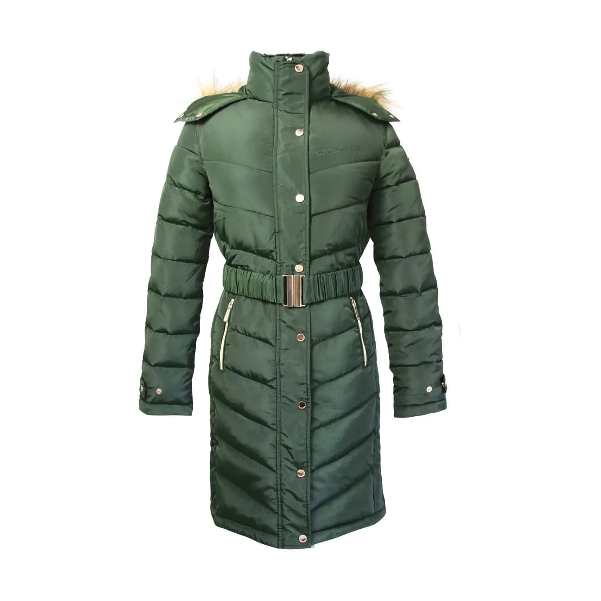 Coldstream Branxton Long Ladies Fern Green Quilted Coat
