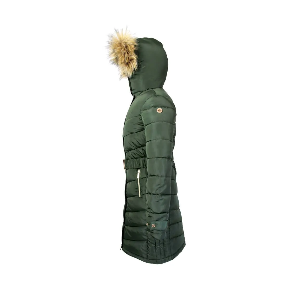 Coldstream Branxton Long Ladies Fern Green Quilted Coat