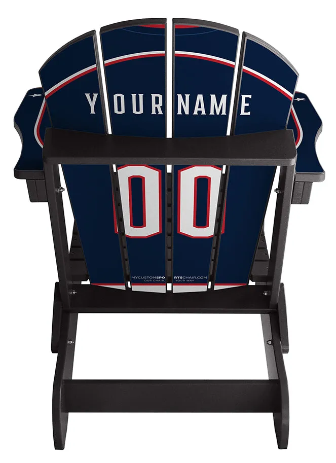 Columbus Blue Jackets® Complete Custom with personalized name and number Jersey Chair Mini