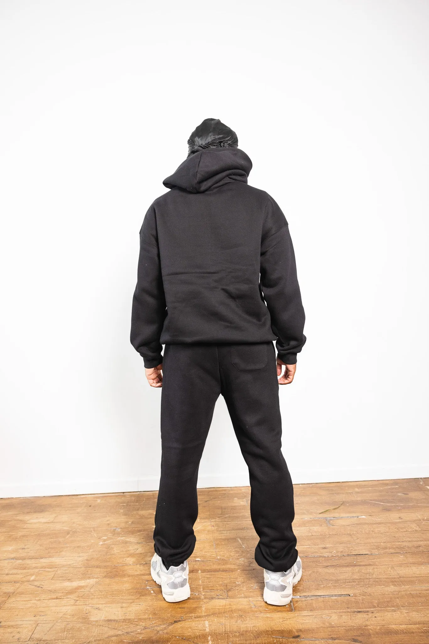 Cotton Fleece Joggers - Jet Black