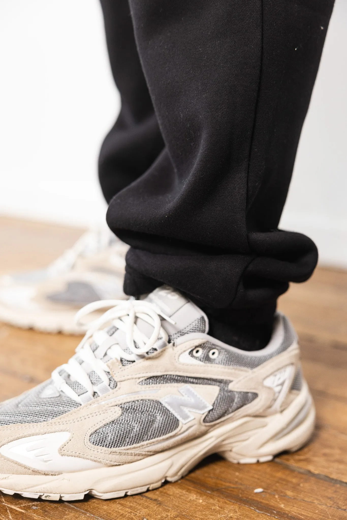 Cotton Fleece Joggers - Jet Black