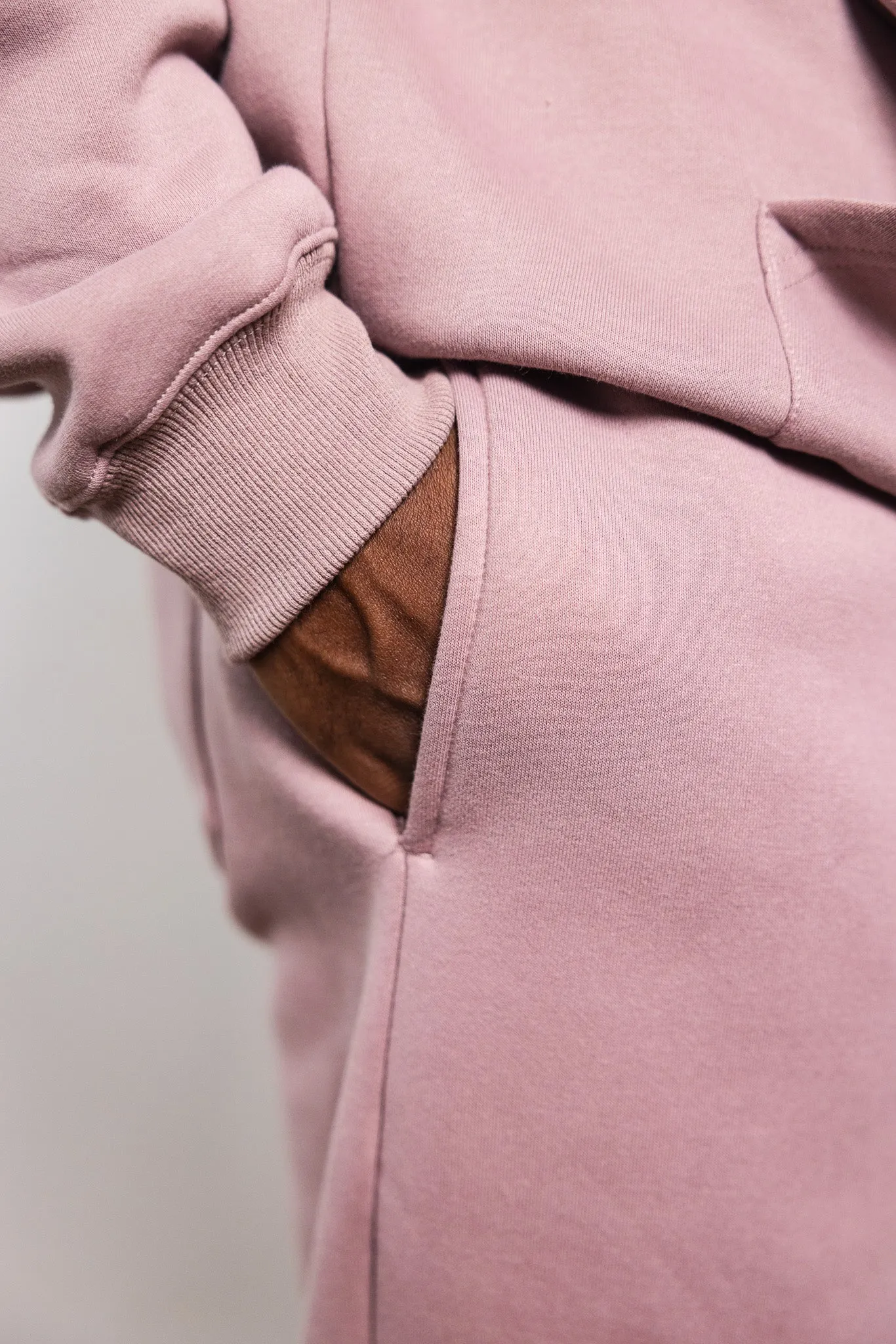 Cotton Fleece Joggers - Shadow Purple