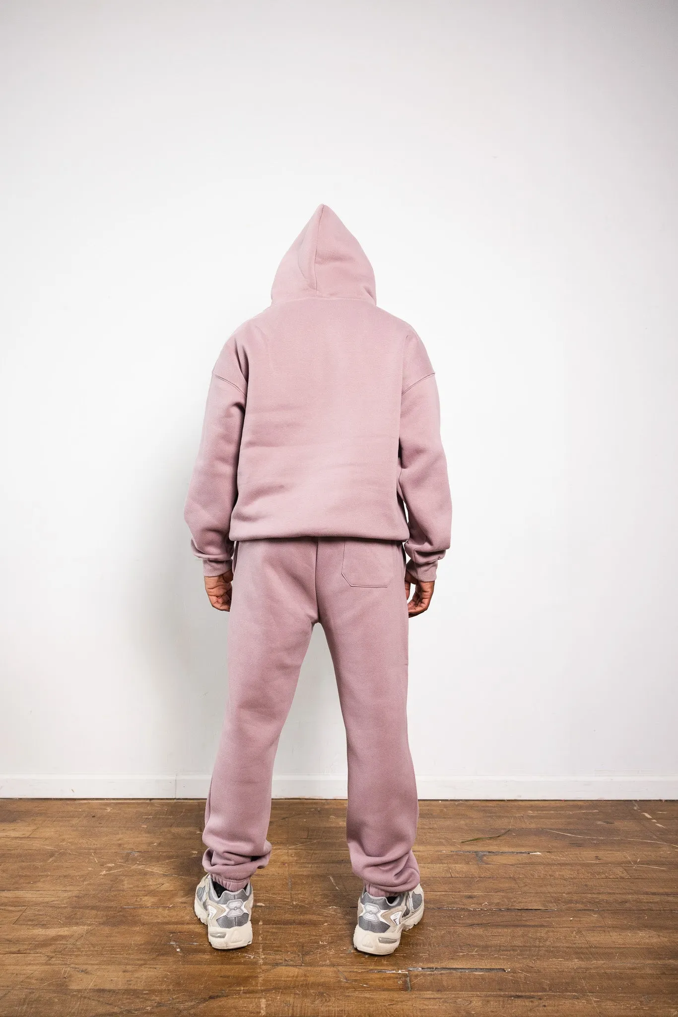 Cotton Fleece Joggers - Shadow Purple