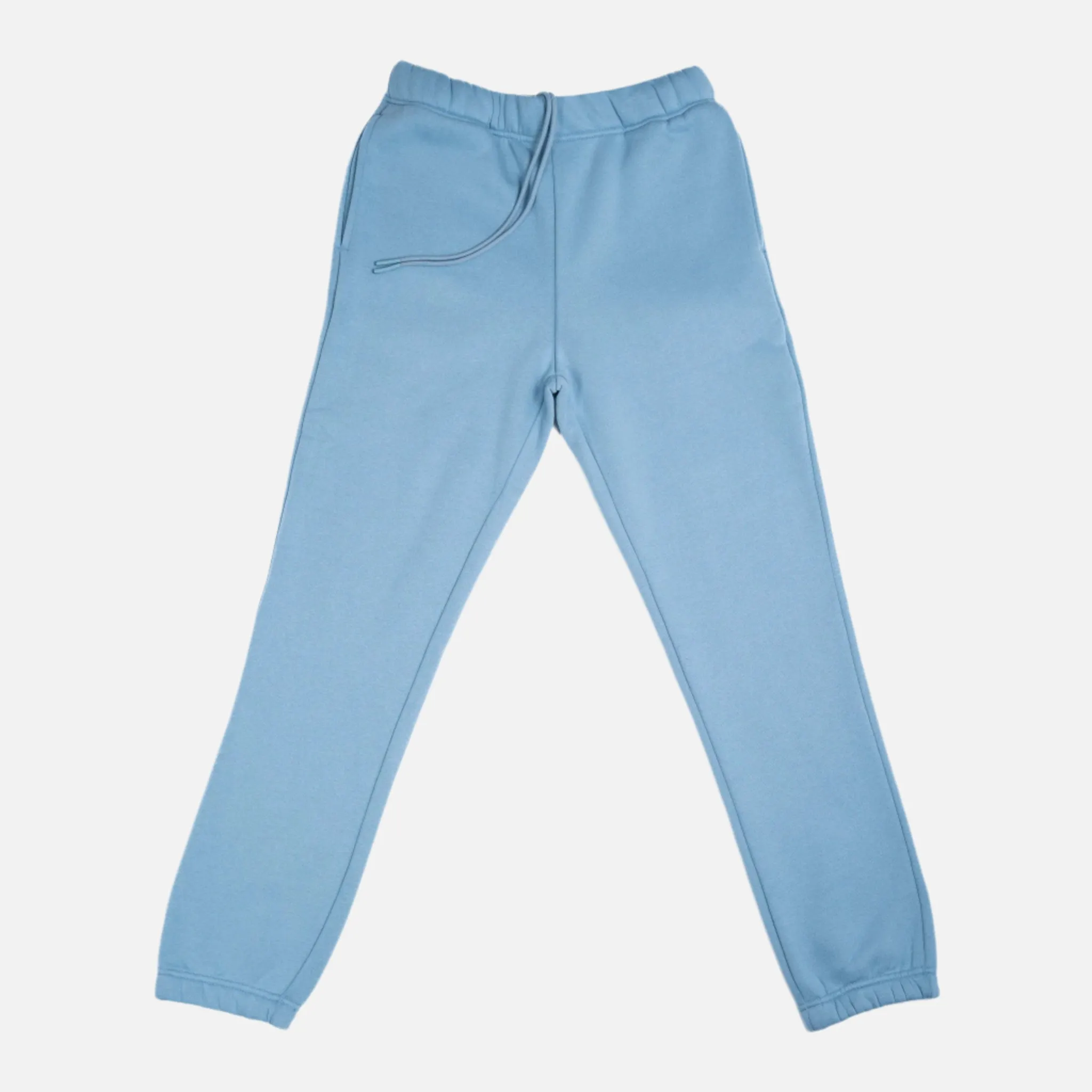 Cotton Fleece Joggers - Smokey Blue