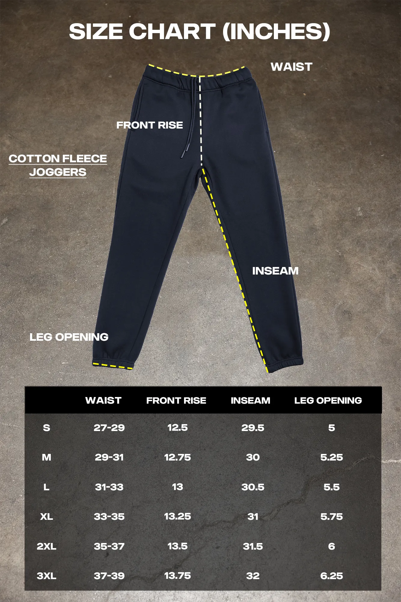 Cotton Fleece Joggers - Smokey Blue