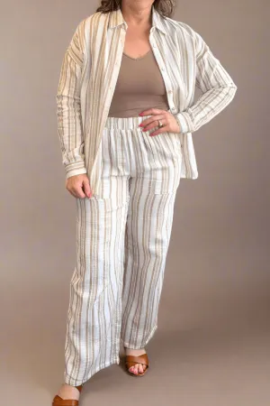 Cotton Gauze Button Front Top