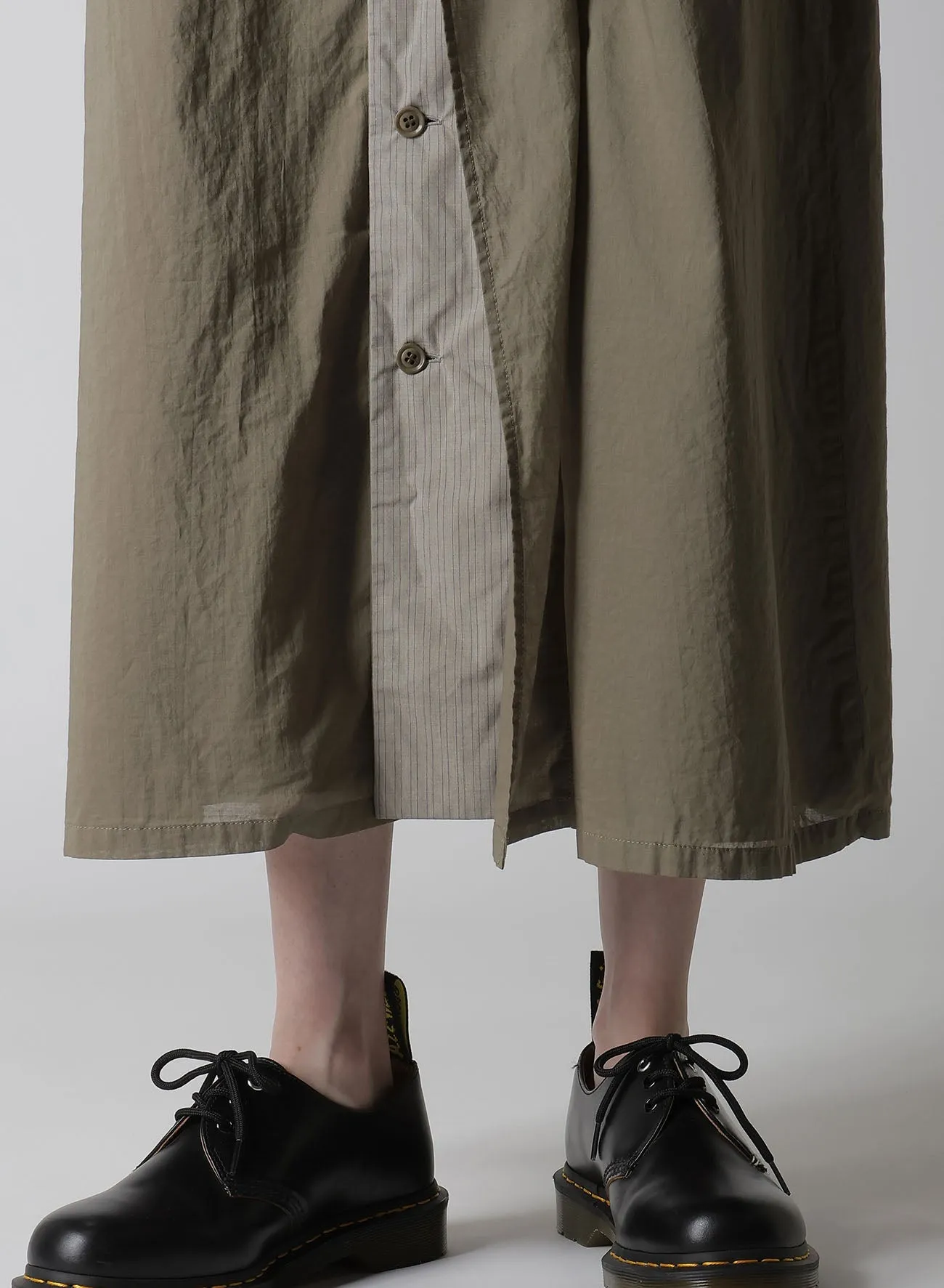 COTTON LAWN GARMENT DYE FRENCH SLEEVE DRESS