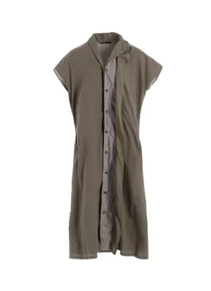 COTTON LAWN GARMENT DYE FRENCH SLEEVE DRESS