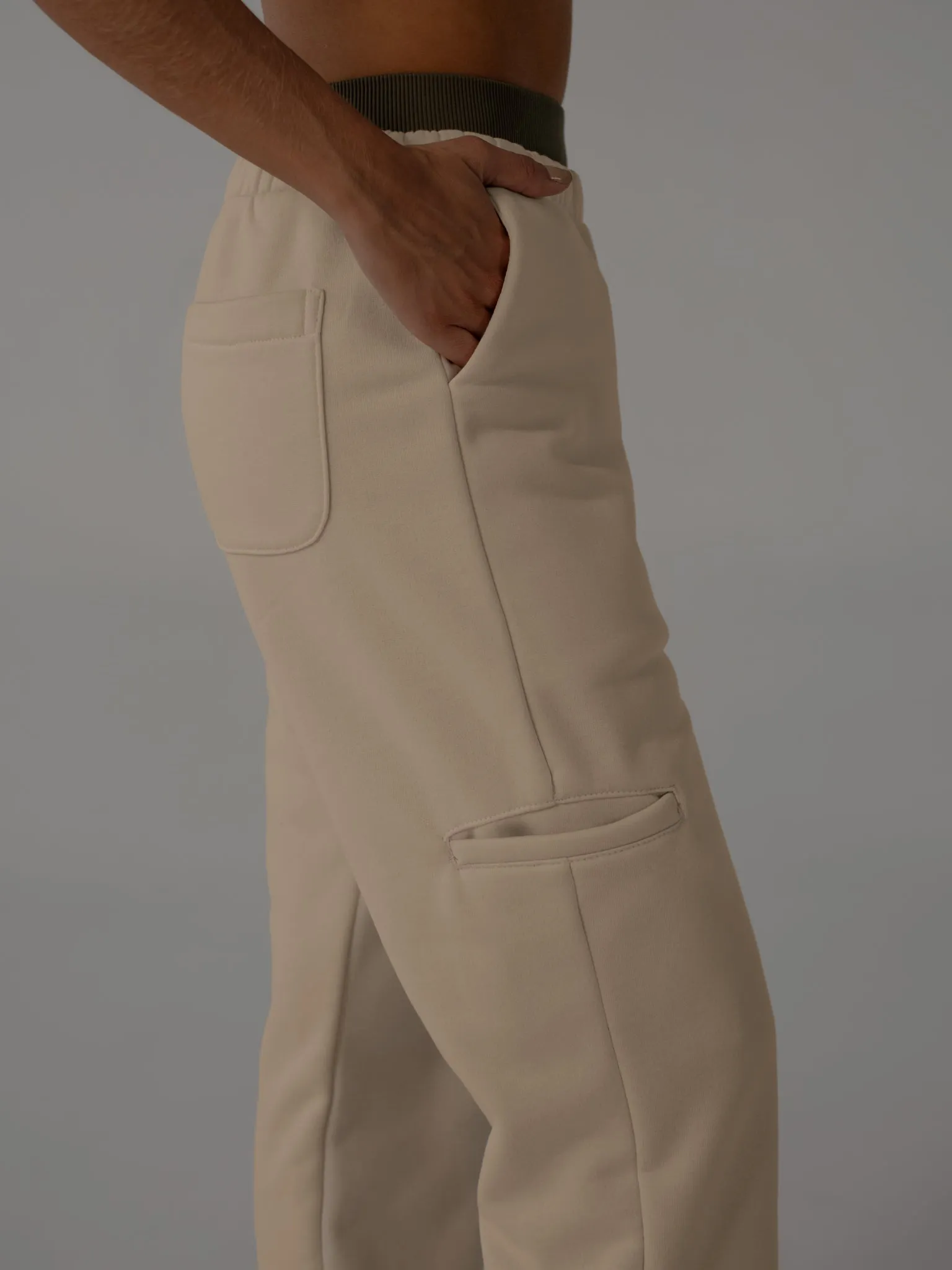 COTTON SWEATPANTS - CREAMY