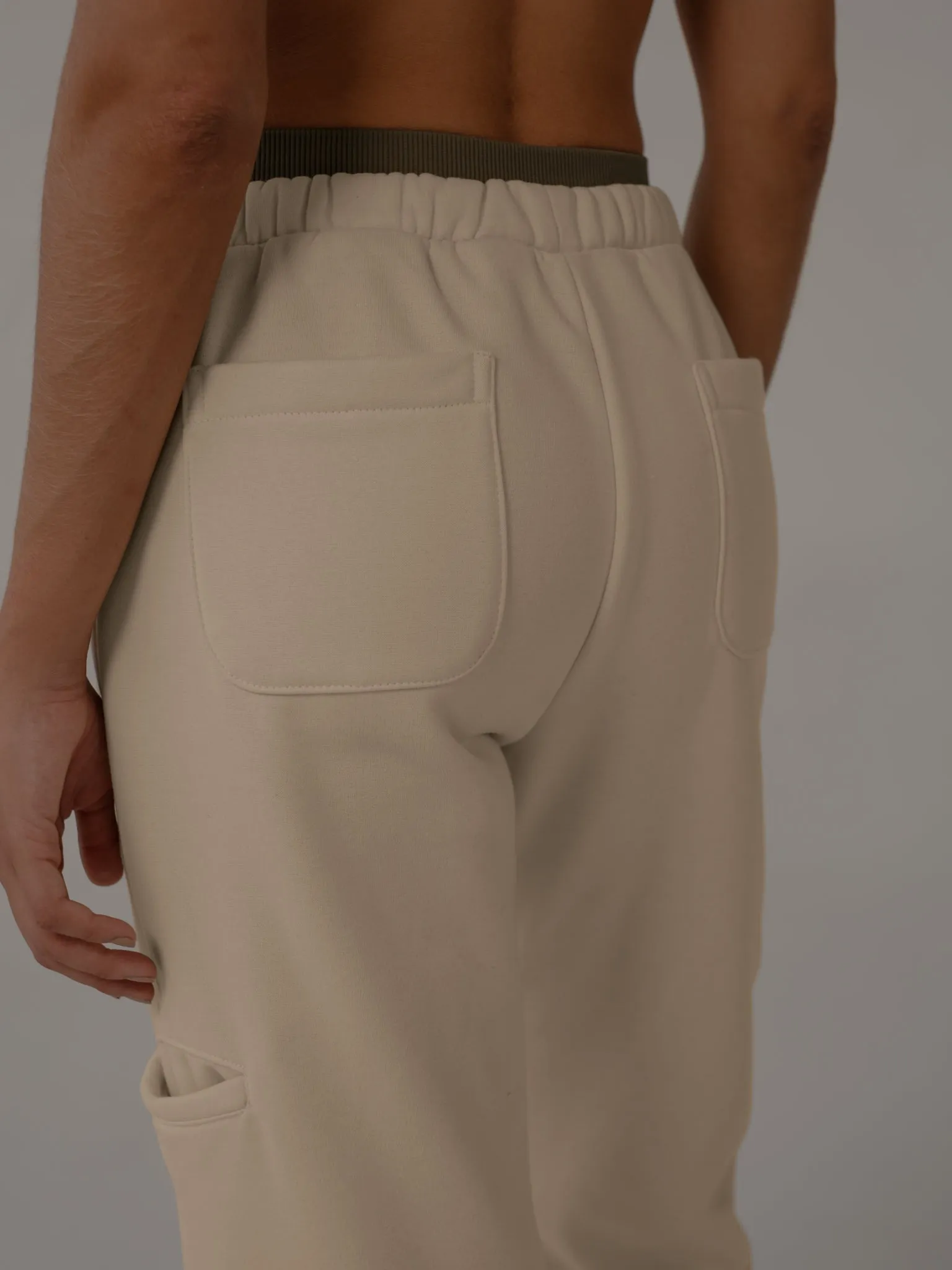 COTTON SWEATPANTS - CREAMY