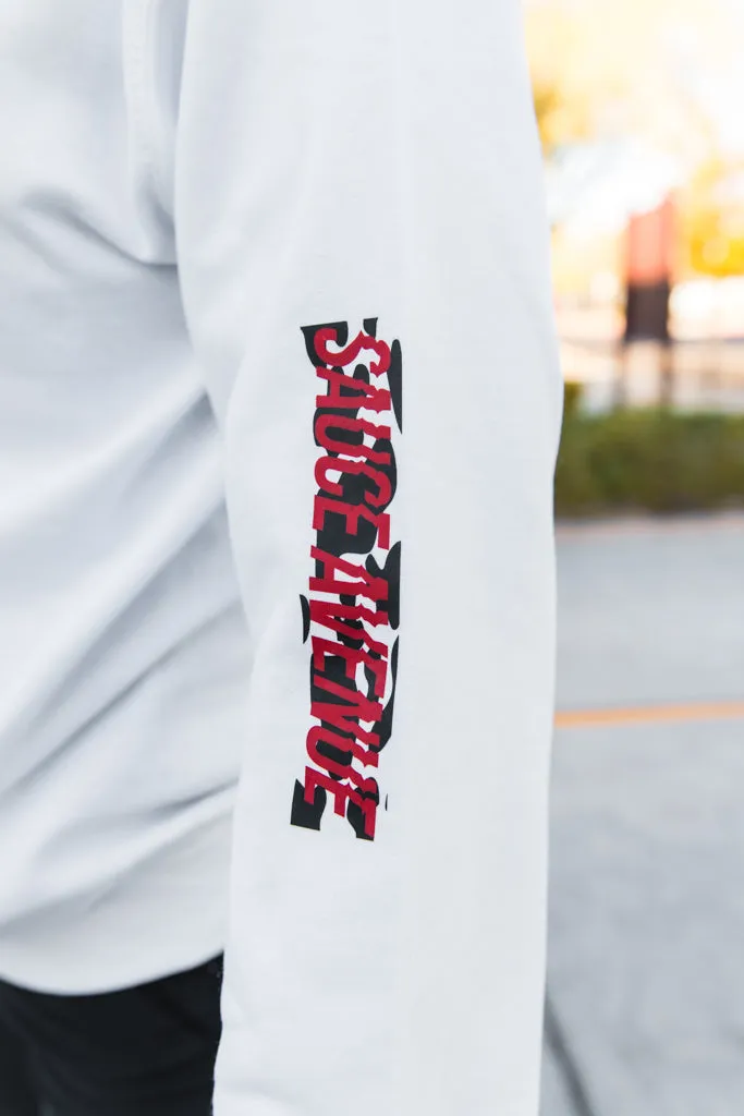 Cow Print Drippin V2 (F&B) | White Hoodie (Chick-fil-A)