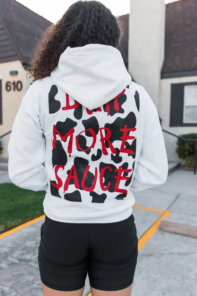 Cow Print Drippin V2 (F&B) | White Hoodie (Chick-fil-A)