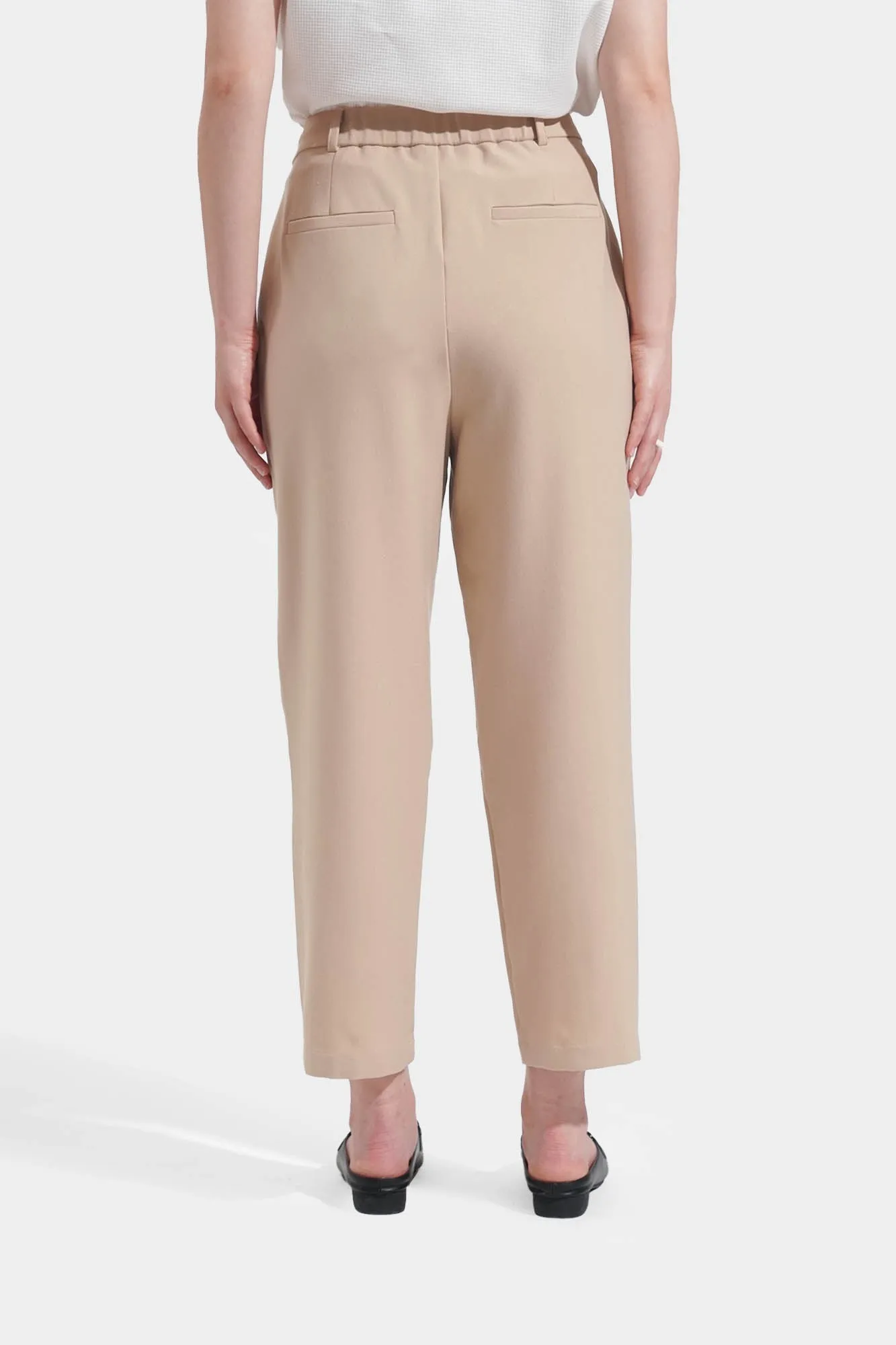 Cozy: Twill Tapered Trousers