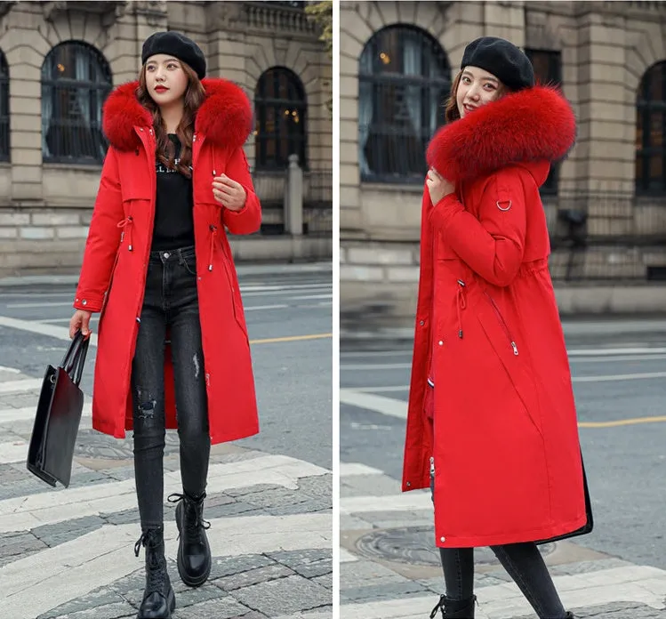Cozy Women's Windproof Parka Featuring a Relaxed-Fit and Quilted Construction