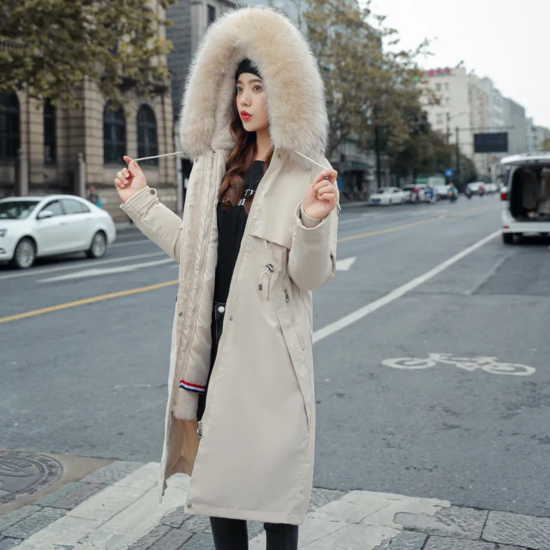 Cozy Women's Windproof Parka Featuring a Relaxed-Fit and Quilted Construction