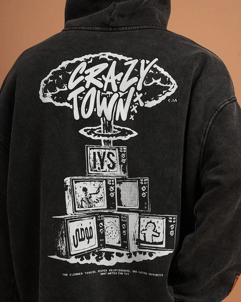 Crazy Town Washed Hoodie