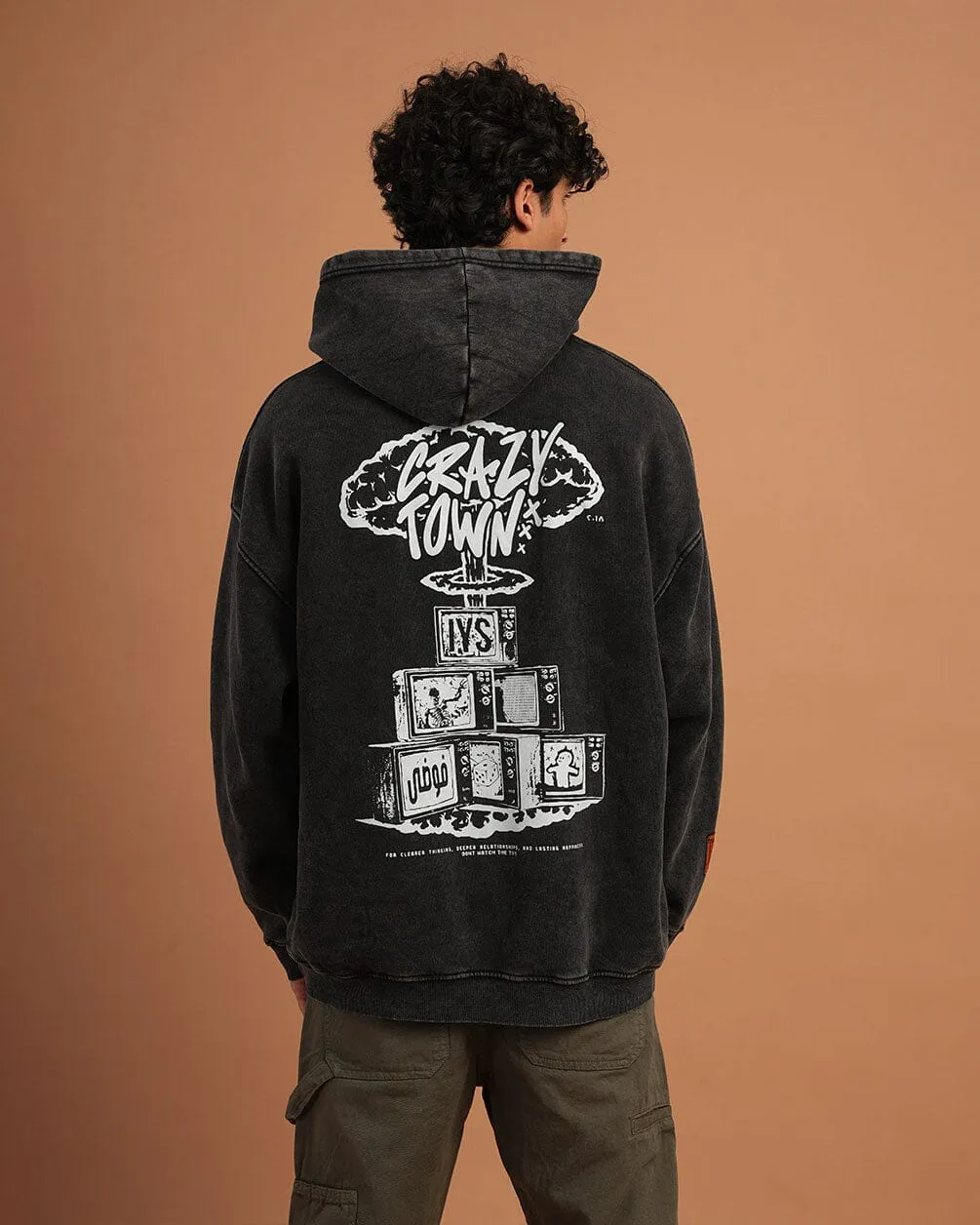 Crazy Town Washed Hoodie
