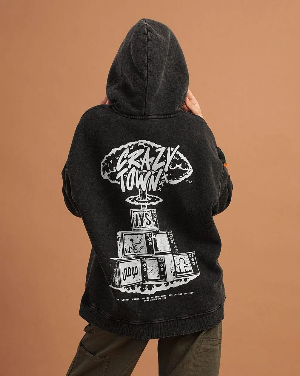 Crazy Town Washed Hoodie