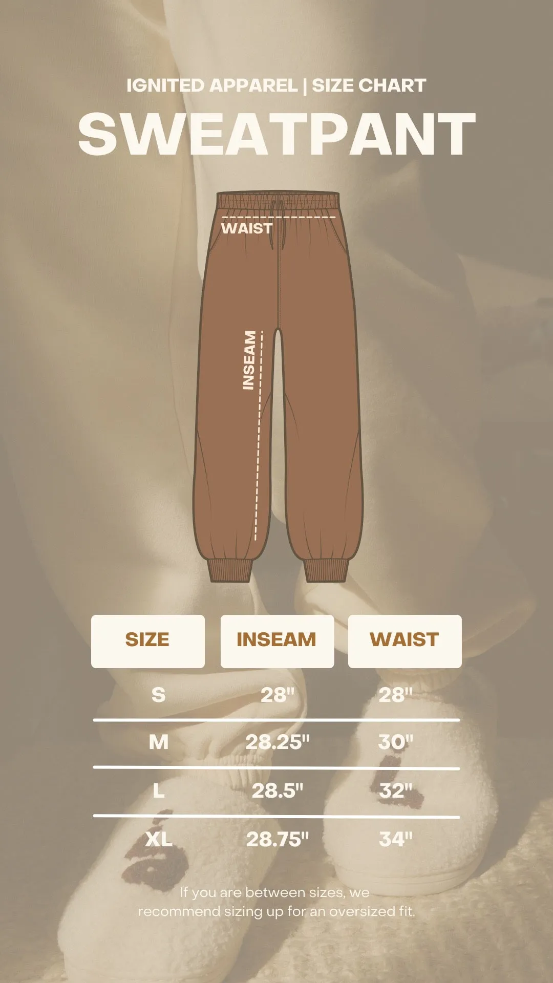 Cream Sweatpants