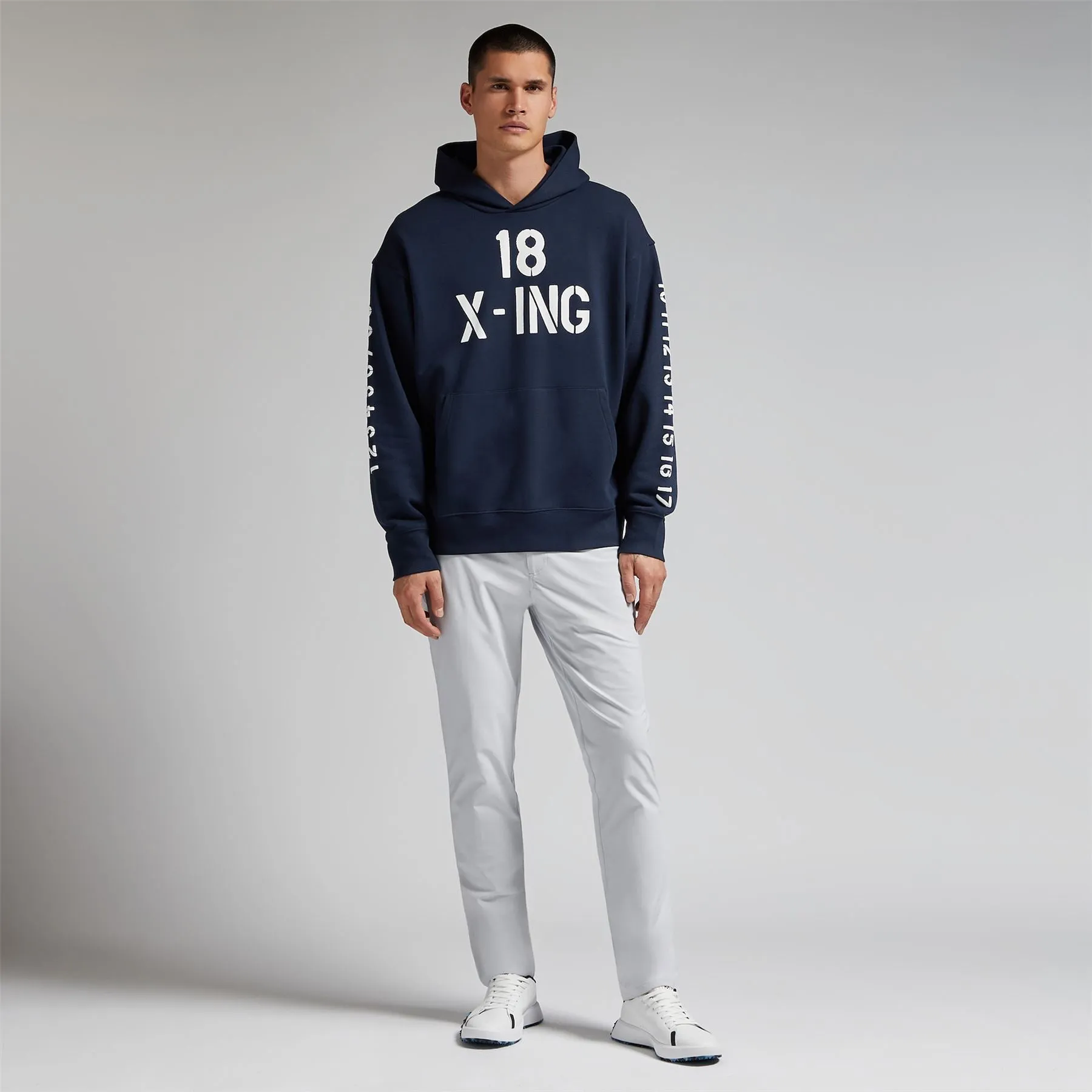 Crew Oversized French Terry Hoodie Twilight