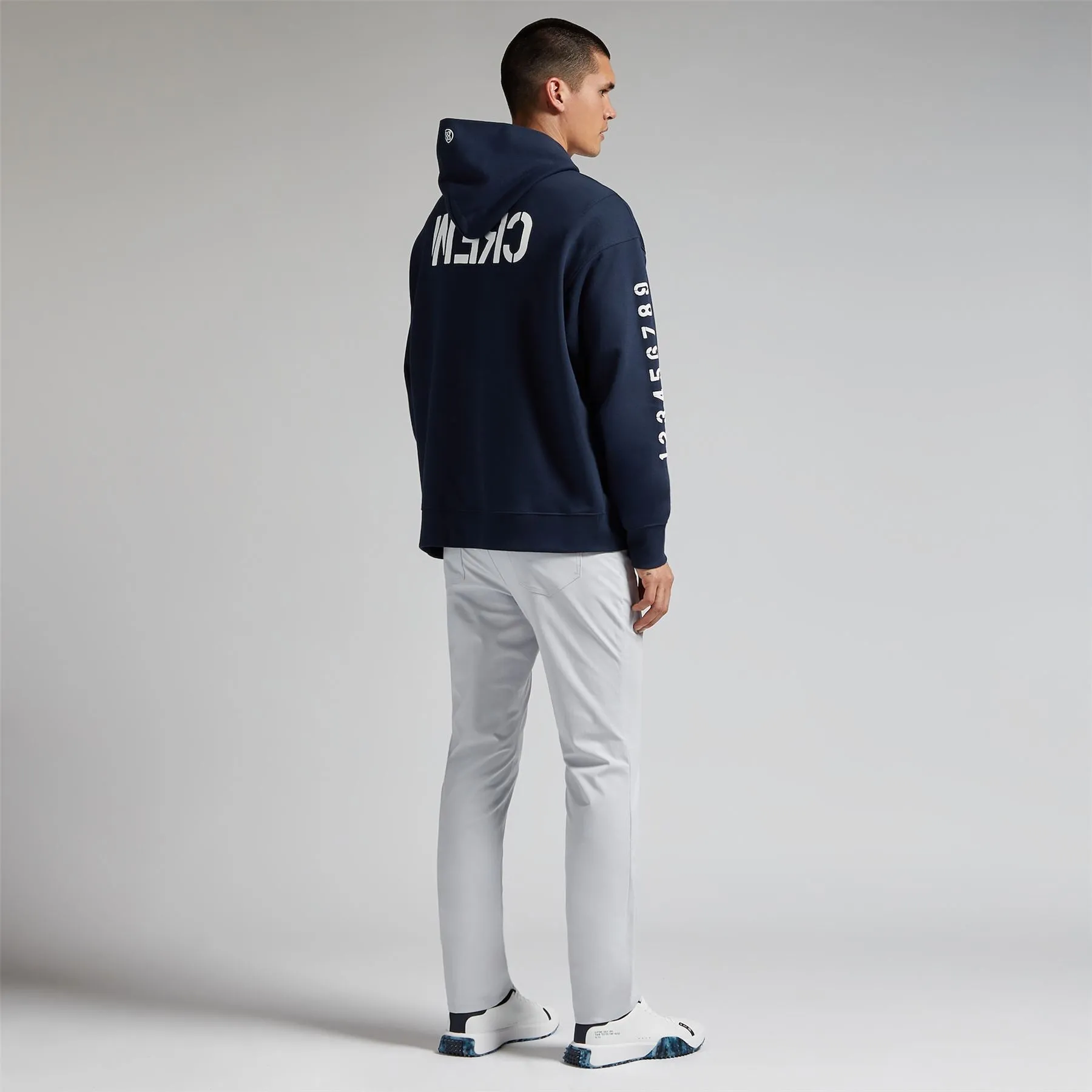 Crew Oversized French Terry Hoodie Twilight