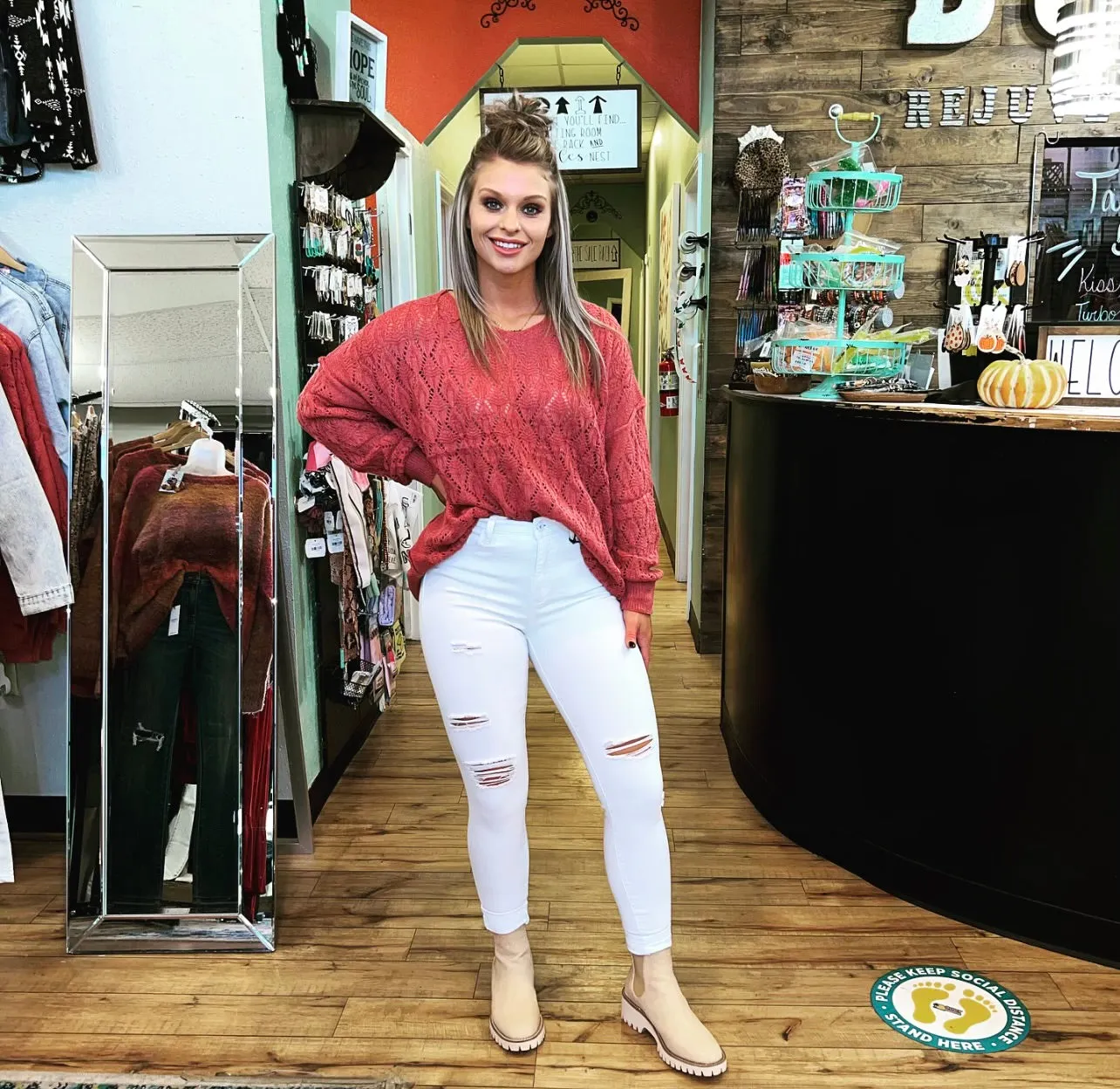Crimson Knit Sweater