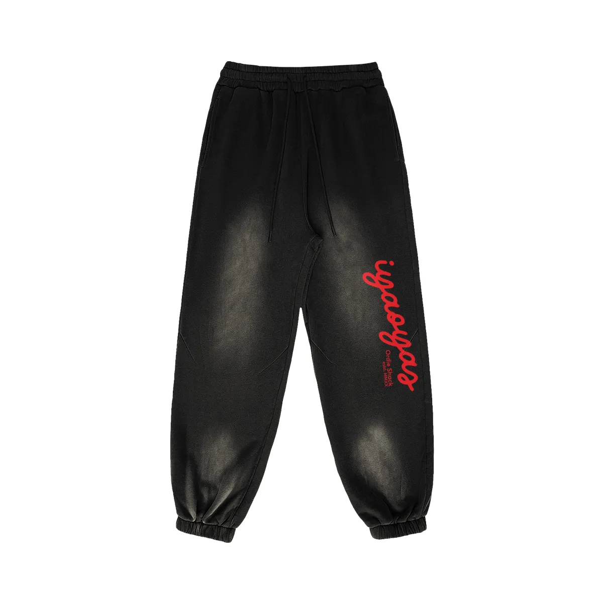 Cursive IYAOYAS Faded Sweatpants